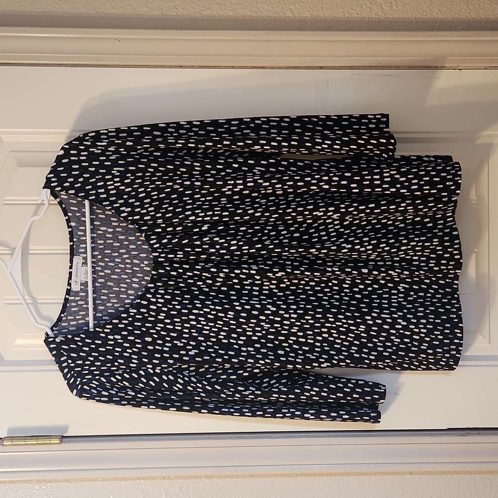 Liz Claiborne multi color long sleeve blouse